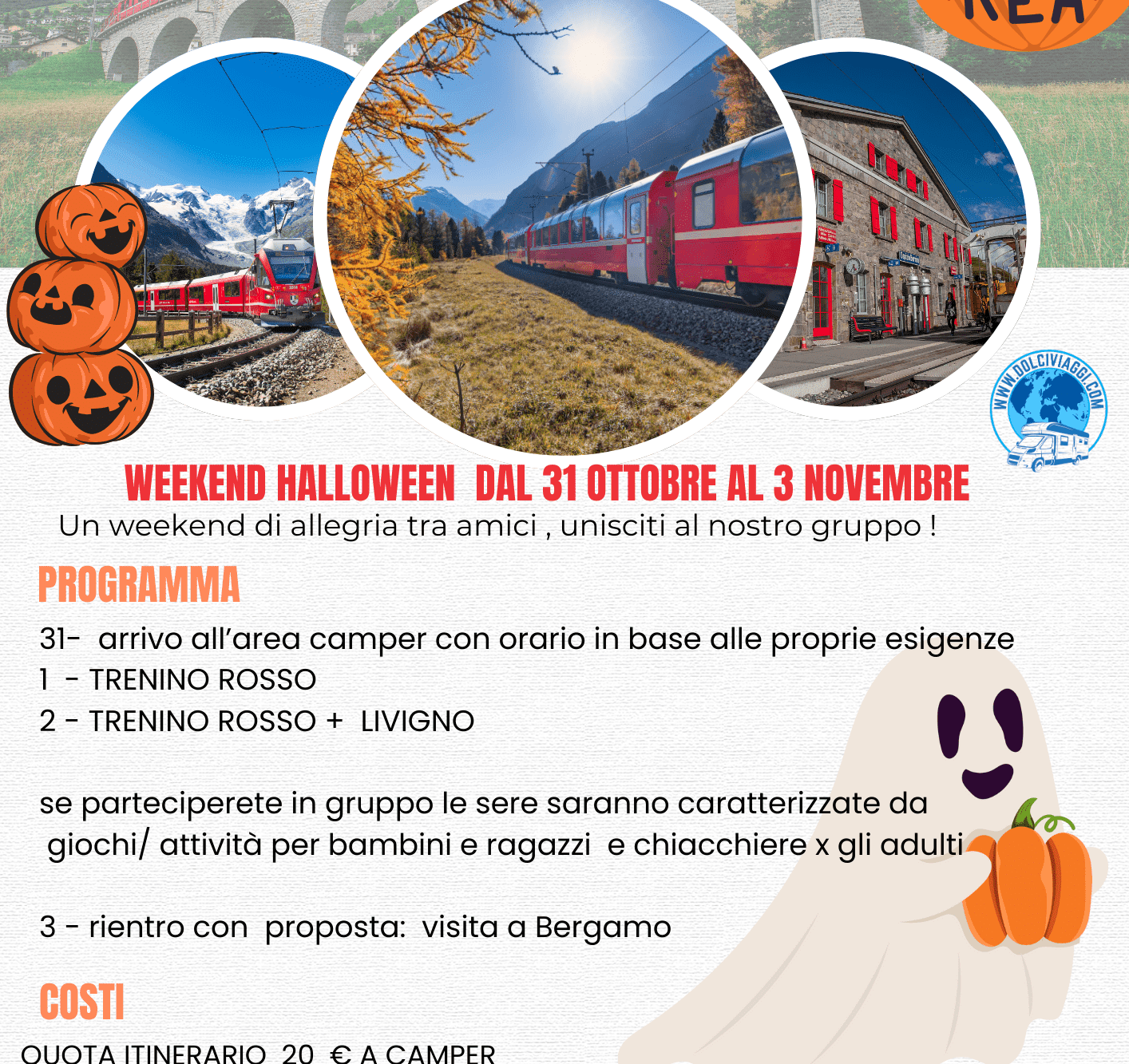 halloween sul bernina con dolciviaggi