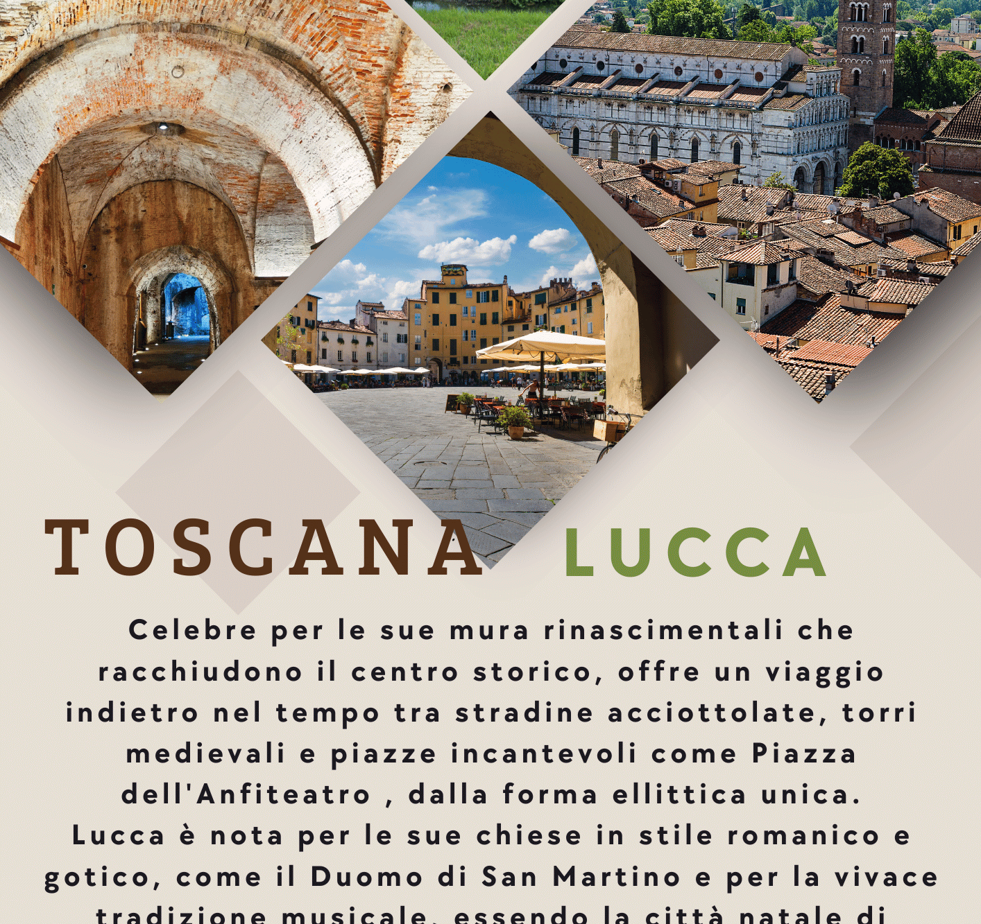 Itinerario in camper a LUCCA