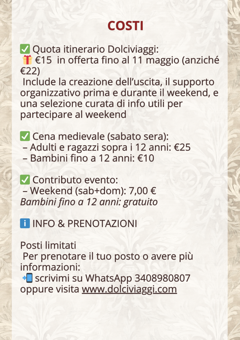 Un salto nel Medioevo, un viaggio per tutta le famiglia - immagine 3