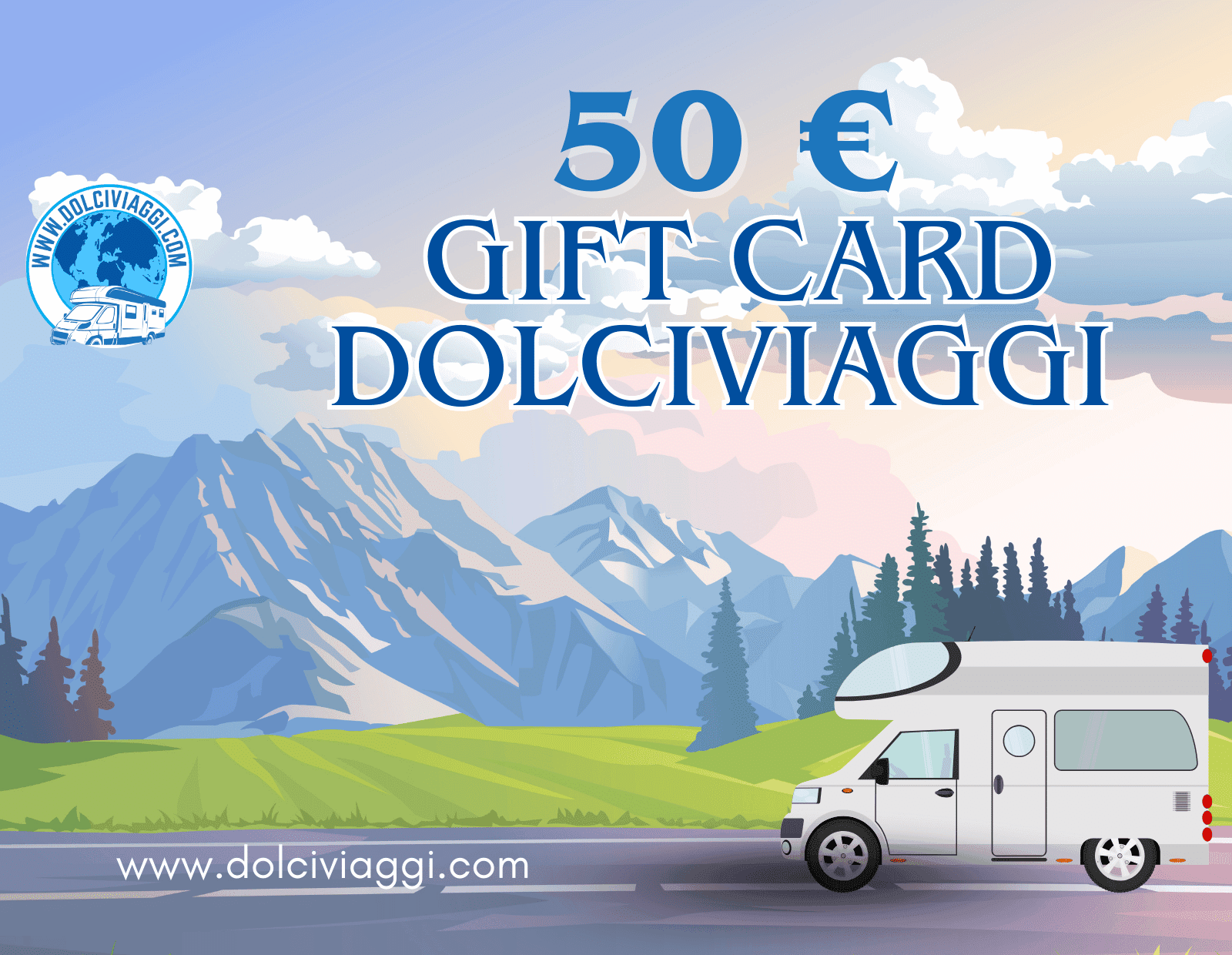 Gift card 50 € - dolciviaggi