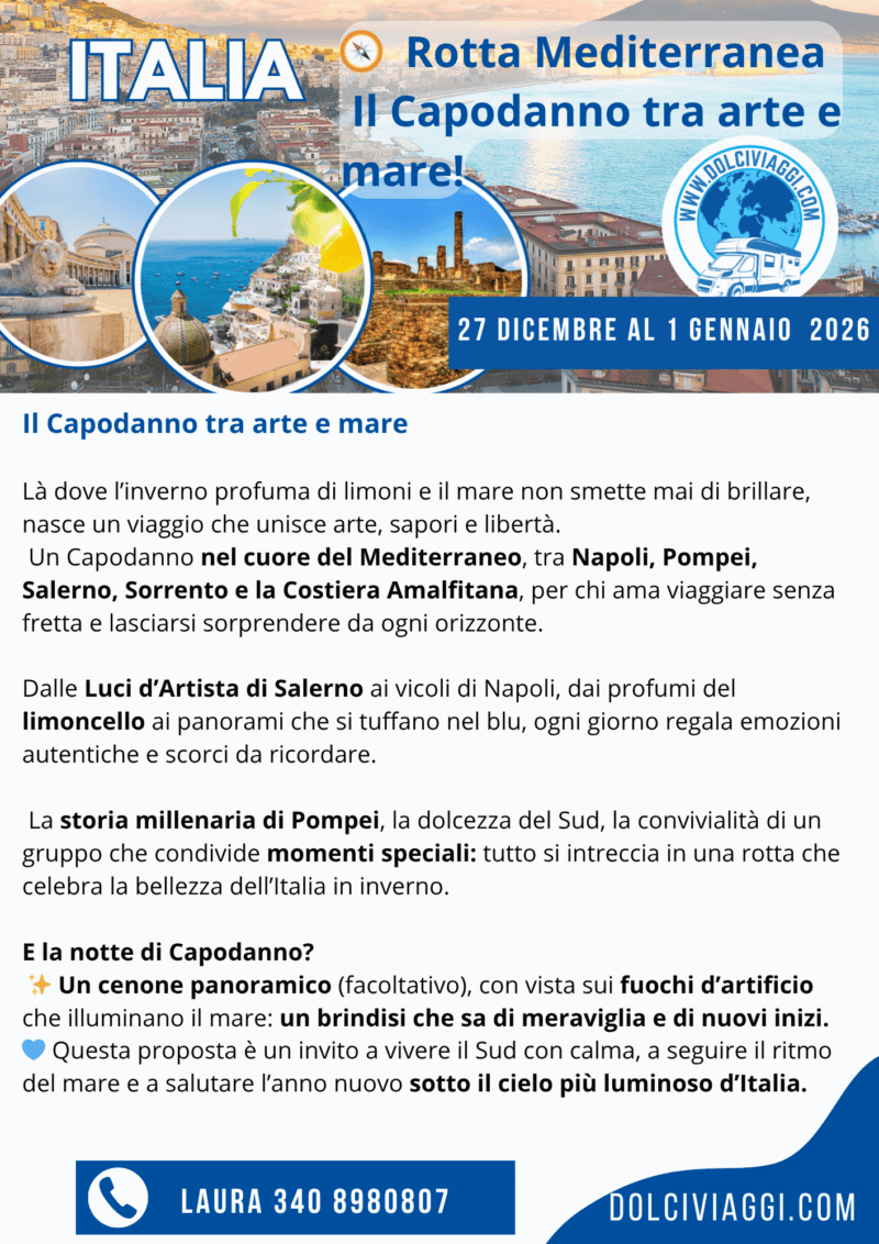 Dolciviaggi propone Rotta Mediterranea – Capodanno tra Mare, Presepi e Tradizione - immagine 2