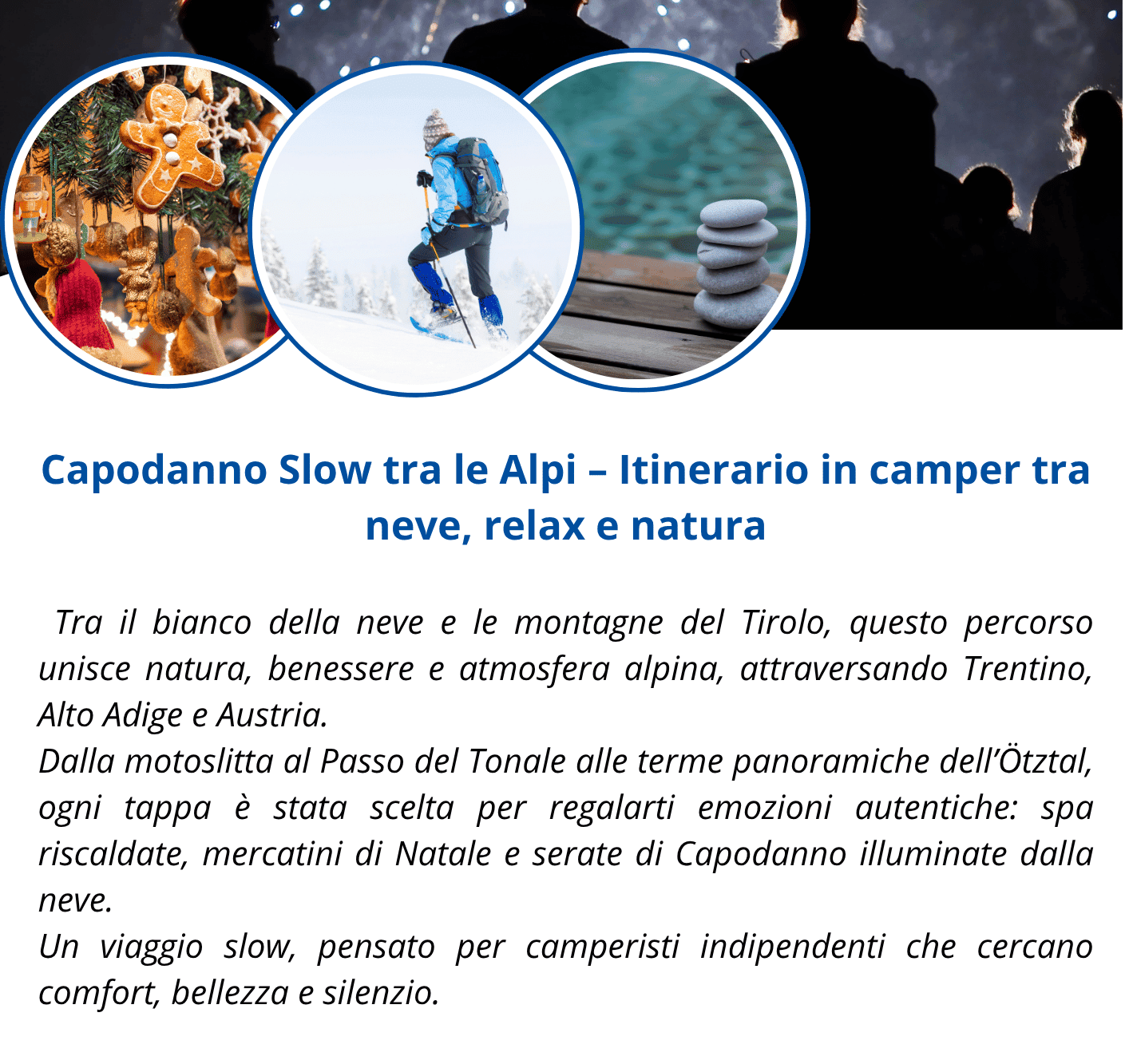 Capodanno Slow tra le Alpi – Itinerario in camper tra neve, relax e natura