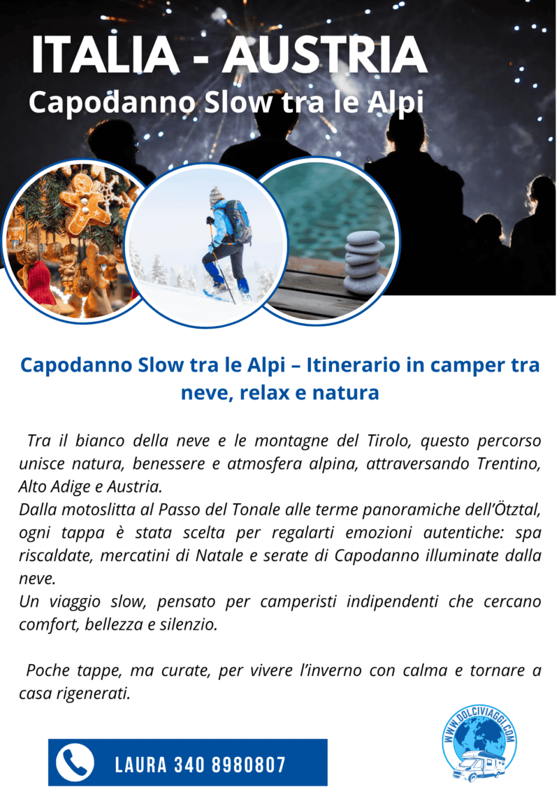 Capodanno Slow tra le Alpi – Itinerario in camper tra neve, relax e natura