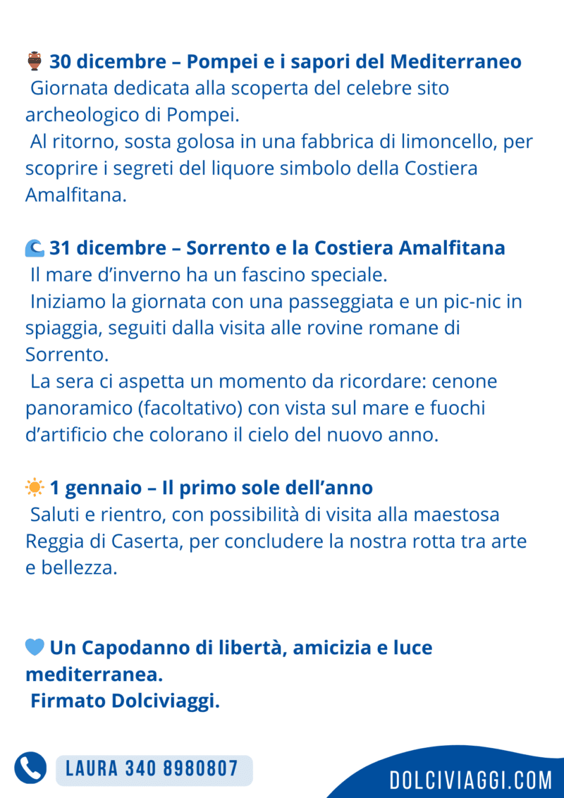 Dolciviaggi propone Rotta Mediterranea – Capodanno tra Mare, Presepi e Tradizione - immagine 4