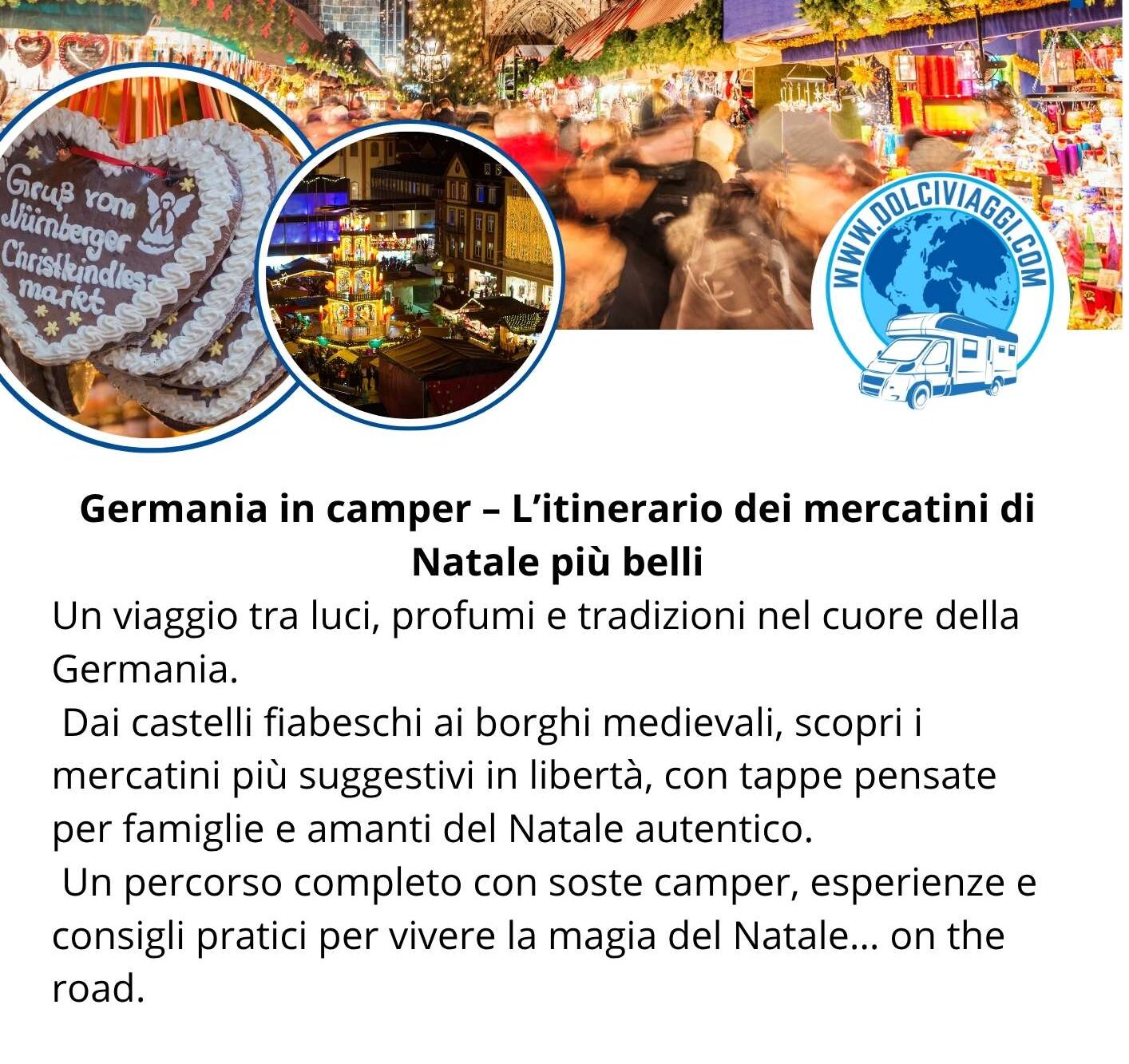 Itinerario in camper tra i Mercatini di Natale in Germania
