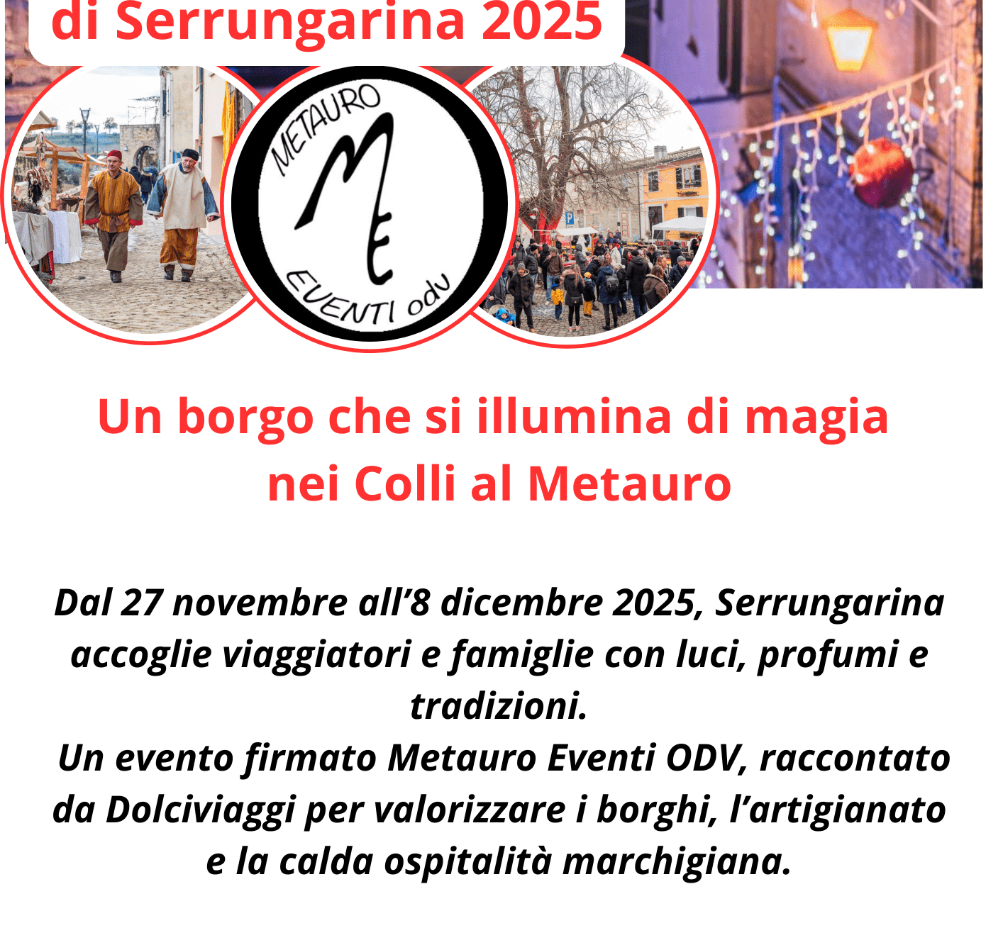 Articolo Partner – Mercatino di Natale di Serrungarina 2025
