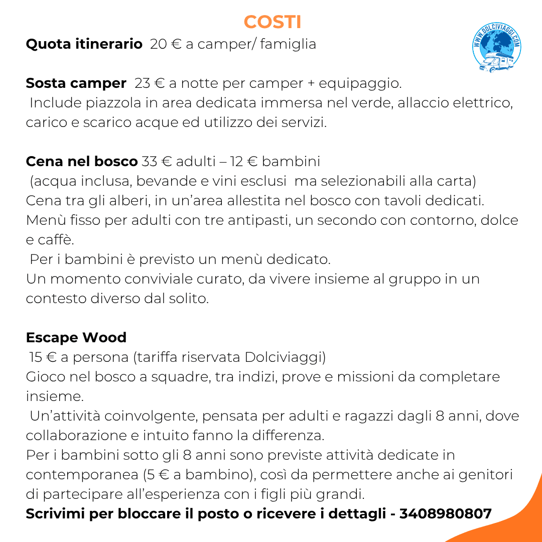 Cena nel bosco – Weekend in camper per famiglie (13–14 giugno) - immagine 3