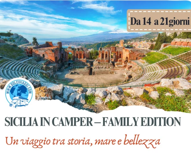 🚐 E se quest’estate fosse la volta buona per scoprire la Sicilia... in libertà?

Niente corse, nessun itinerario rigido, solo tu, la tua famiglia e una terra che profuma di mare, storia e bellezza.

Abbiamo creato un itinerario pensato per chi viaggia con i bambini, magari anche con un amico a quattro zampe, e cerca luoghi autentici, tappe comode e zero stress.

📍10 tappe principali
🛑 Aree di sosta selezionate
🐾 Spiagge dog-friendly
🧭 Link attivi, consigli locali e dritte pratiche

👉 Vuoi riceverlo? Scrivimi in privato “SICILIA” e ti mando tutte le info.
💛 È già pronto per accompagnarti in un viaggio speciale!